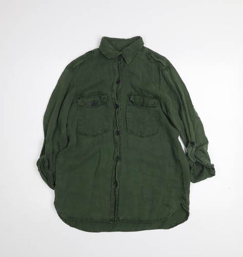 Camicia donna zara verde - camicia,