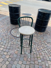 Sgabello vintage da bar, in ferro nero