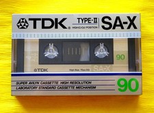 1x TDK SA-X 90 "Die Goldene" Nastro Cassetta 1986-1987 + IMBALLO ORIGINALE + SIGILLATO +