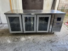 Tavolo refrigerato frigorifero 3 Porte Banco frigo Inox Ante Vetro Atosa