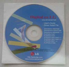 Digital ez LG Color Monitor User's Guide Driver Instal File StudioWorks FLATRON