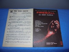 DEEP PURPLE "FIREBALL" SPARTITO MUSICALE - ED. FRANCIS-DAY 1971