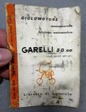LIBRETTO DI ISTRUZIONE - CICLOMOTORE GARELLI 50 cc - SETT 1967