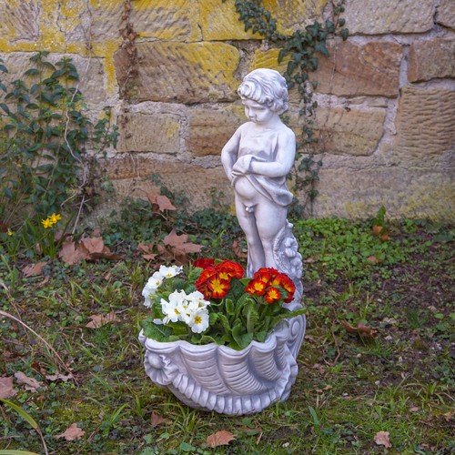 Fioriera giovane statua
