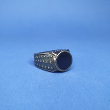 ANELLO "PIETRO FERRANTE" COLOR BRONZO SMALTO NERO