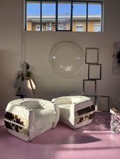 coppia poltrone Letto vintage