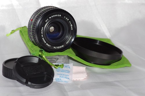 Objectif 28mm minolta - f3,5, mc