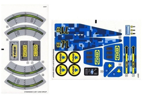 Lego fogli adesivi 7066 - fogli, 1+2