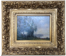 Antico quadro olio con cornice