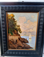 EMILIO SALMINI 1861-1942  'SANTA MARGHERITA LIGURE ' MARINA PRIMI '900