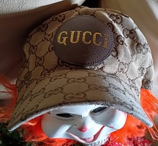 Gucci Logo GG Beige Brown Hat