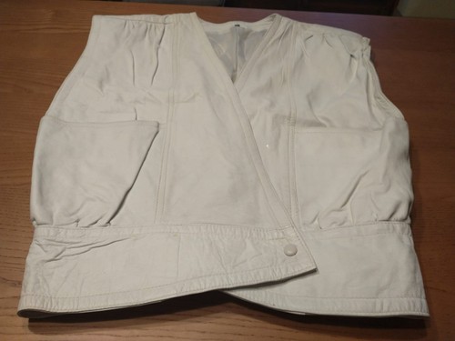 Gilet pelle vintage - gilet,