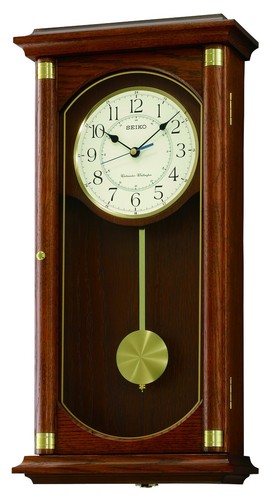 Seiko dark wood oak finish - seiko,