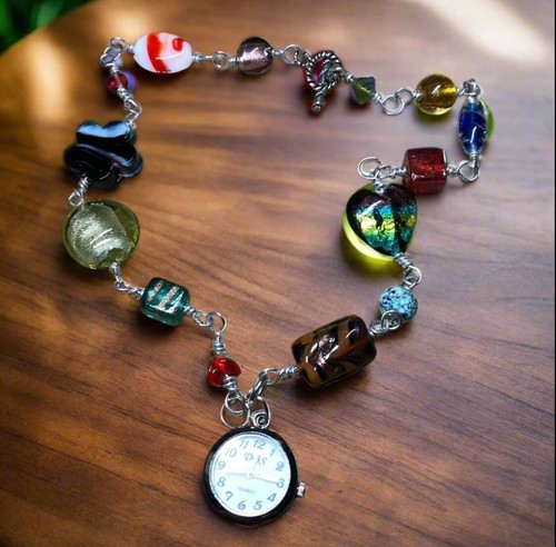 Collana corta arcobaleno
