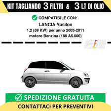 Tagliando per LANCIA Ypsilon 1.2 59 kw - 3 Lt di Selenia + 3 Filtri anno 2003...