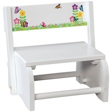 Sgabello a gradini bianco