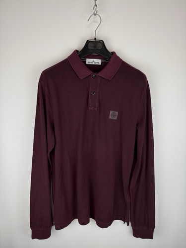 Bordeaux stone island polo - bordeaux,