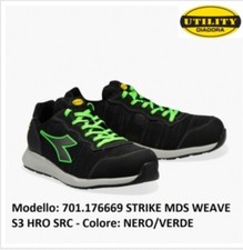 UTILITY DIADORA Scarpa Da lavoro STRIKE MDS WEAVE S3 HRO SRC NERO VERDE 43