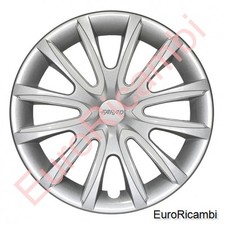 4 COPRICERCHI UNIVERSALI 14" GRIGI + SET INSERTI COLORATI BIANCO - WHITE FARAD