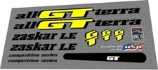 Set decalcomanie GT ZASKAR LE 1993 NERO-GIALLO