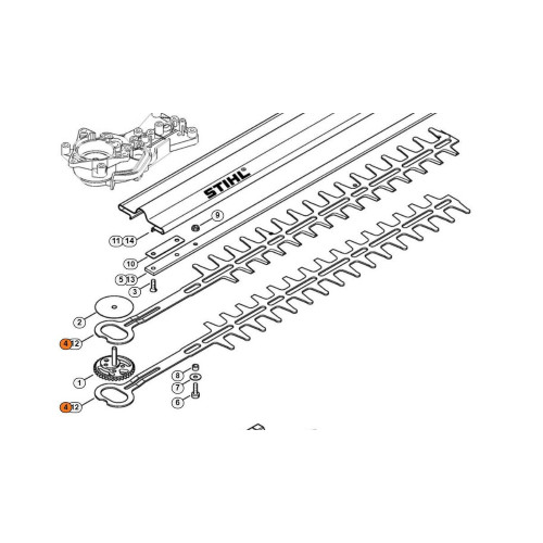 Stihl kit coppia - coppia, lame