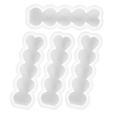  Stampo a cuore da 4 pezzi per candele Stampo per candela a cuore Stampi per