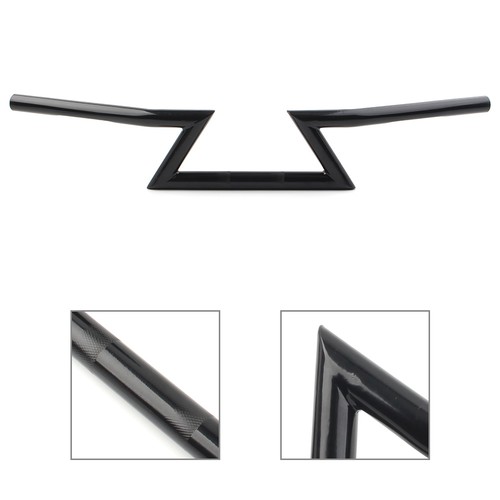 25mm blk manubrio moto bar - blk,