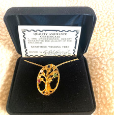 Collana/Spilla Albero dei Desideri Pietra Preziosa