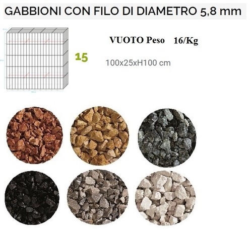 Gabbioni mettalici filo 8 - gabbioni,