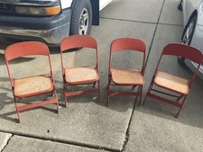 Set 4 sedie pieghevoli in