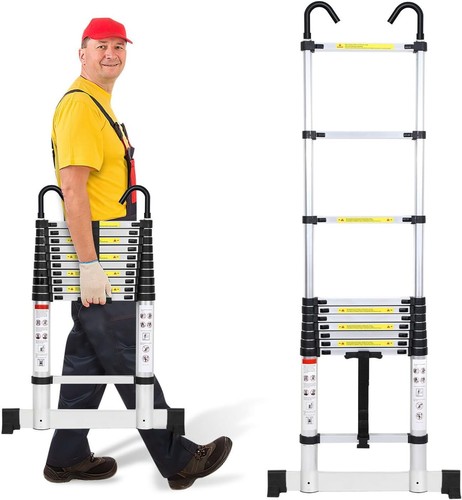 Scala telescopica con ganci - telescopica,