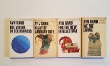 Ayn Rand lot of 4 vintage
