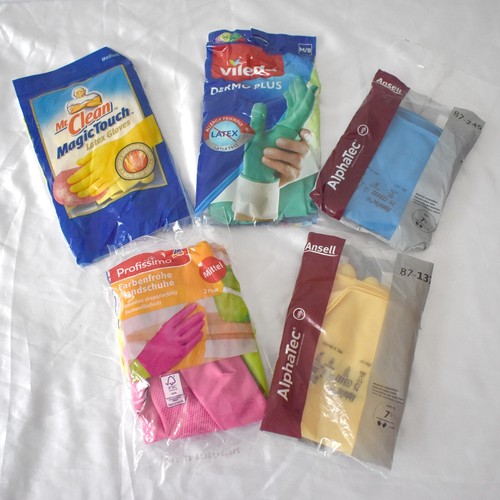 Set guanti in gomma - set, 6