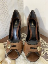 FENDI ZUCCA SCARPE DONNA CON TACCO NUOVE ZUCCA WOMEN'S SHOES WITH HEELS NEW