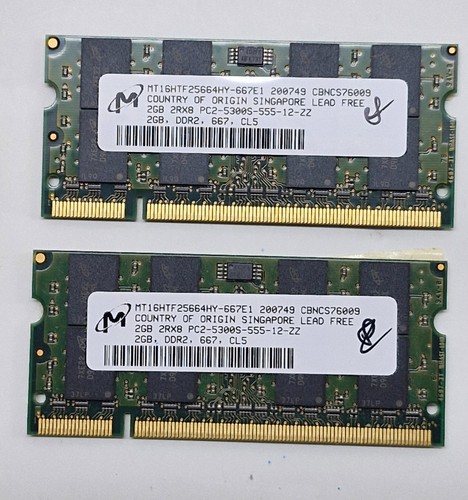 Ram micron 2gb ddr2 pc2 - 2gb.,