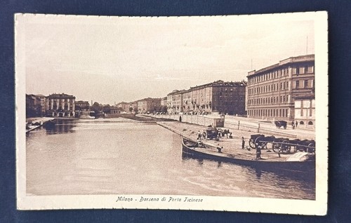 Cartolina rara milano darsena - rara,