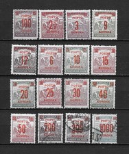 UNGHERIA taxe 1921 1922 n°65 67/78,  80/81 +84 NUOVI/*MH e USATI (n°80/84) lotto