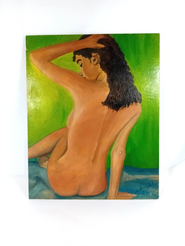 Quadro schiena dipinto mano - quadro,