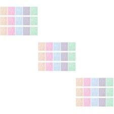  3 Count Fancy Letter Stickers Adhesive Gift Accessory Adorable Decals