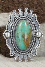 Anello turchese e argento