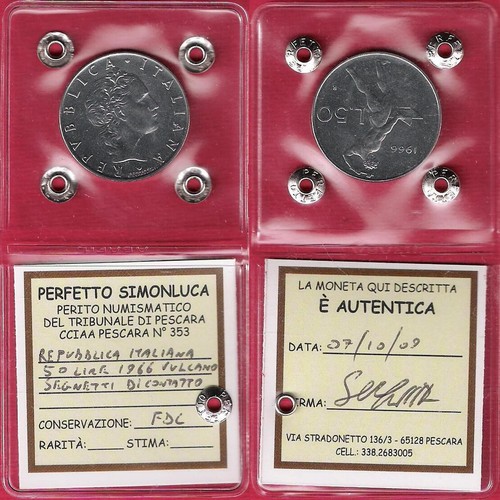 Italia lire 1966 vulcano - 50,