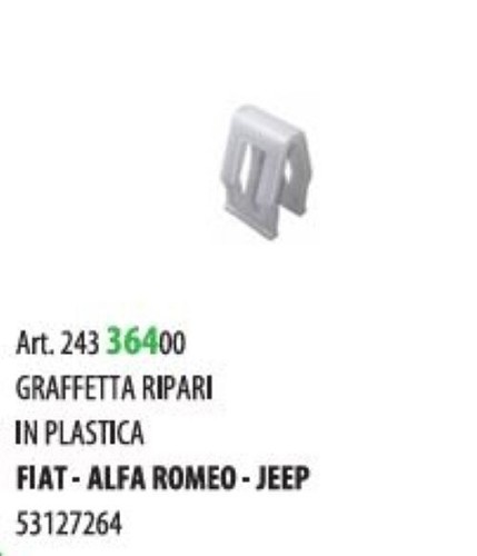 Clip graffette fissaggio - 10,