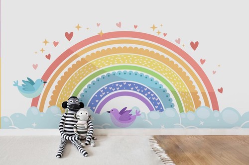 Carta parati rainbow - carta, da