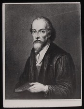 Glass Magic Lantern Slide PORTRAIT OF BISHOP RIDLEY C1890 DRAWING