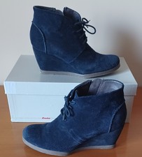 Polacchine Bata donna/ragazza, pelle scamosciata Blu. Misura 36