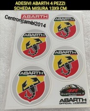 ADESIVI ABARTH AUTO MOTO KIT 4