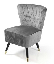 POLTRONA IN VELLUTO CON GAMBE