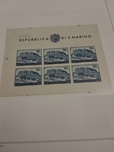 San marino 1951 - foglietto, upu