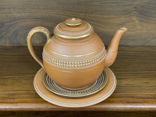 Antico set teiera piatti con - e,