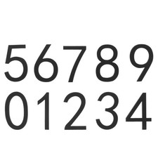  10 Pcs Adesivi Con Numero